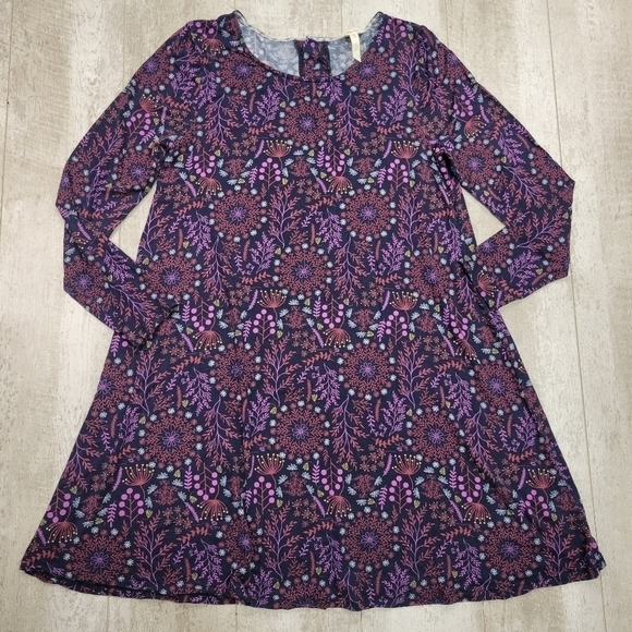 Matilda Jane “New Resolution” Navy Blue Floral Dress Size XL - Picture 3 of 8